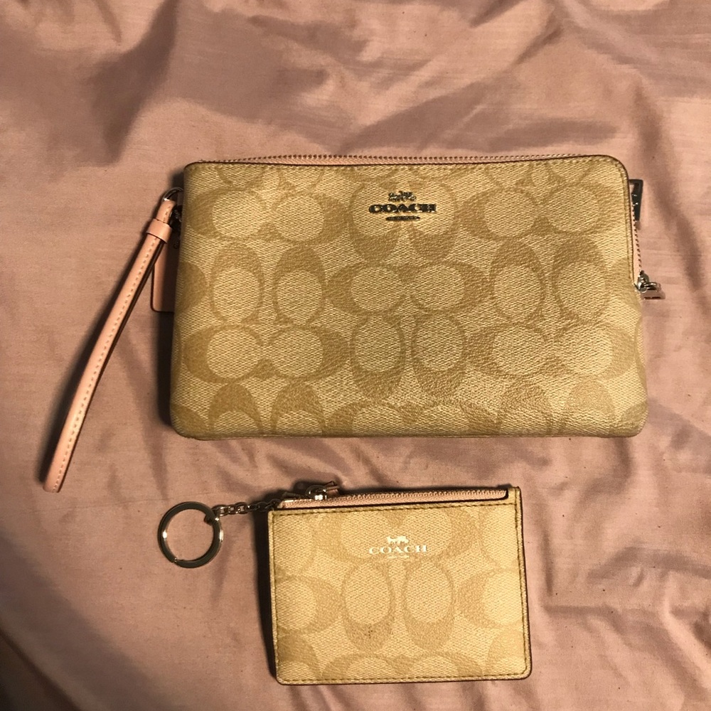 Coach wristlet and ID holder/change purse